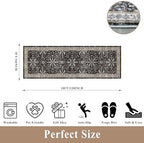 3x10 ft Long Kitchen Runner Rug – Non-Slip Washable Hallway Carpet Runner - Image 2