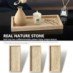 Real Natural Small Travertine Tray - Image 4