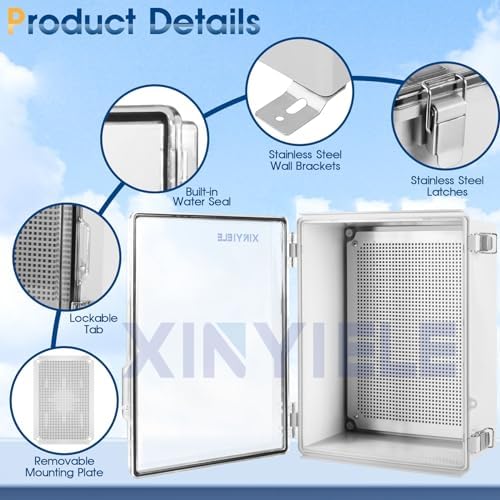 Waterproof Outdoor Project ABS Plastic Junction Box IP67 Weatherproof Dustproof - Image 3