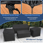 STARTWO Patio Furniture Set Cover 4 Piece Set, Regular 600D - Image 5