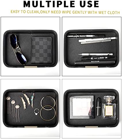SANZIE Leather Tray Organizer, Valet Tray Key Bowl - Image 2
