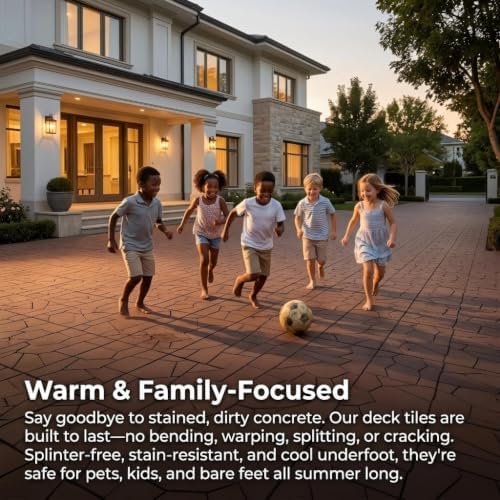 Interlocking Patio Plastic Deck Tiles - Image 7