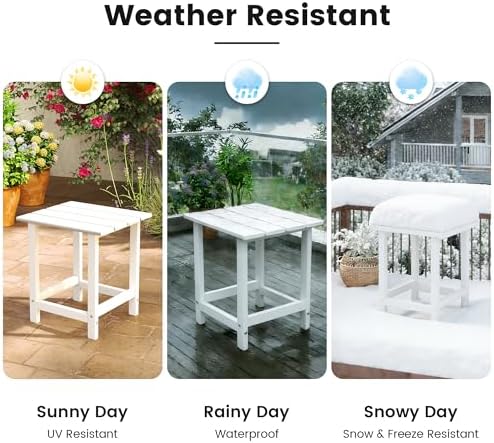 Kromax Outdoor Side Table, Small Outdoor Table - Image 5