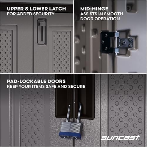Suncast Tall Storage Cabinet for Garage Organization - Image 5