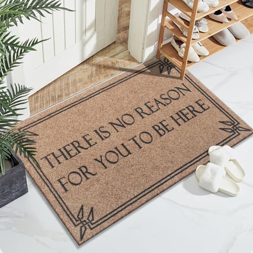 Indoor Outdoor Mat Front Door Welcome Mats Durable Funny There is No Reason - Image 3