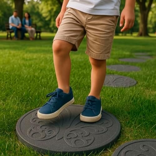 TierraVerde 4-Pack 18”x18” Butterfly Rubber Stepping Stones - Image 5