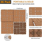 Goovilla Plastic Interlocking Deck Tiles, 36 Pack 12"x12" - Image 3