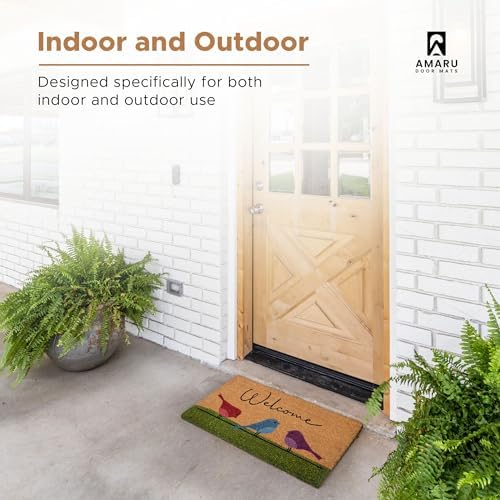 Coir Welcome Mat, Colorful Birds, 24 x 36 in - Image 4
