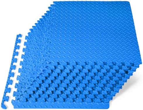 ProsourceFit Exercise Puzzle Mat ½-inch, EVA Interlocking Foam Floor Tiles by ProsourceFit