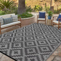 SAND MINE Waterproof Outdoor Rug 6x9 ft, Plastic Reversible Rug, Modern Area Rug by SANDMIND