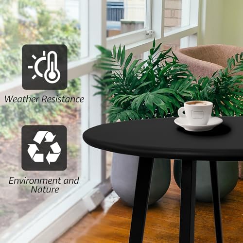 Meluvici Outdoor Side Table, Weather Resistant Patio Small Side Table Outdoor - Image 4