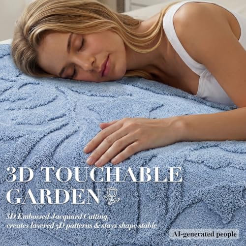BSICPRO Large Bathroom Runner, 24x47 Floral Bath Mats - Image 5