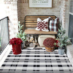 Fall Décor Plaid Rug, Layering Rug - Image 6