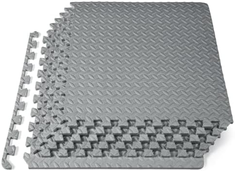 ProsourceFit Exercise Puzzle Mat ½-inch, EVA Interlocking Foam Floor Tiles by ProsourceFit