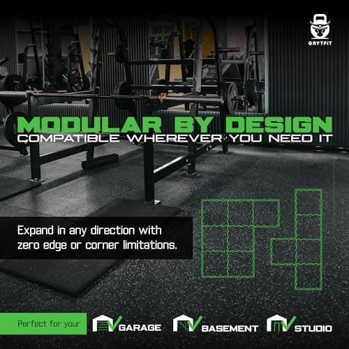 Interlocking Rubber Floor Tiles – Heavy Duty 100% Rubber Gym Flooring - Image 7