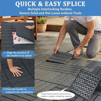 Plastic Interlocking Deck Tiles 27 Pack 12"x12" | Non-Slip Tool-Free Waterproof - Image 4