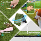 Artificial Grass Turf Tile 12"x12" Synthetic Turf Grass Self-Draining - Image 2