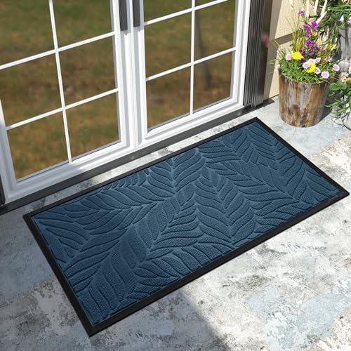 Yimobra Large Leaf Pattern Door Mat, 47 x 24 in by Yimobra