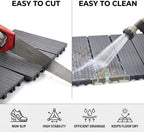 44 PCS 12"x12" Interlocking Deck Tiles - Image 5