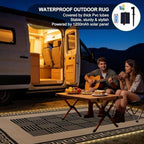 YONILE Solar LED Outdoor Rug 9x12 ft Waterproof - Image 6
