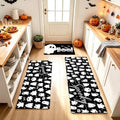 Halloween Kitchen Mats Set of 3, Spooky Boo Kitchen Rugs by Elevateyourspacewithstorageoptions