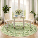 RELEANY Washable Area Rug, Round 5ft - Image 3