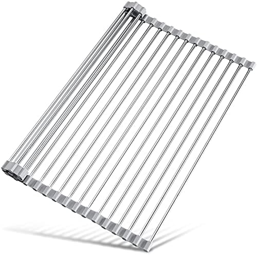 Tomorotec Roll Up Dish Drying Rack Over Sink, 304 Steel by Tomorotec