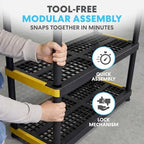 Simpli-Magic 4-Tier Heavy Duty Plastic Storage Shelving Unit, Garage & Basement - Image 6