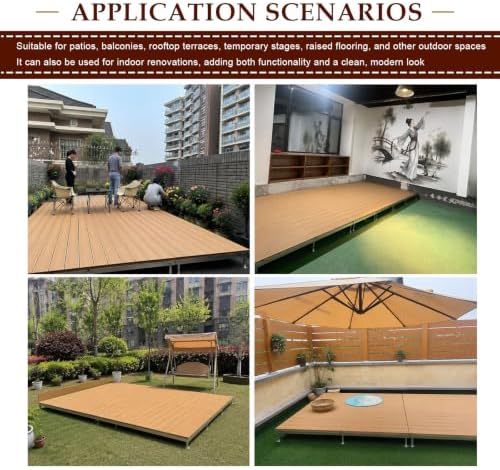 Decking Wood Composite Platform, Flooring Tiles, Raised Deck Platform - Image 7