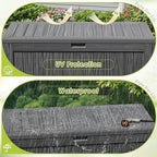 Devoko 125 Gallon Outdoor Storage Box, Waterproof Resin Deck Box - Image 5