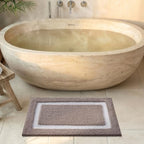 Color&Geometry Mini Bathroom Rugs 16x24, Extra Soft Absorbent Microfiber Bath - Image 3