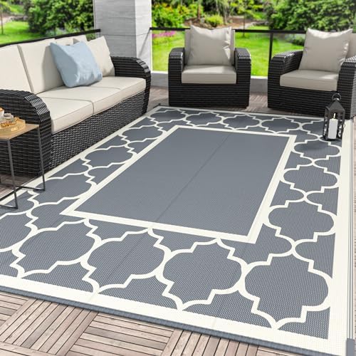 GENIMO Outdoor Rug, Waterproof Plastic Rugs by GENIMO