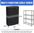 Wire Shelf Cover 36x18x54 600D Waterproof Dustproof Storage Rack Cover - Image 3