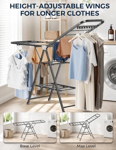 Clothes Drying Rack, Foldable Laundry Drying Rack - Image 4