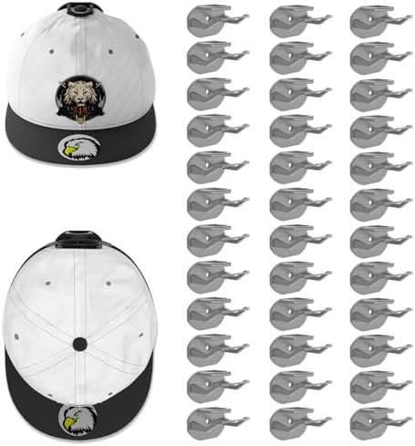 Niunuerga 36 Pack Adhesive Hat Hooks by Niunuerga