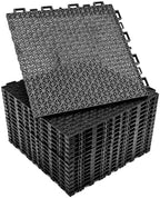 16 PCS Modular Interlocking Cushion Drainage Floor Tiles 10" x10 by %EF%BC%A4%EF%BD%8F%EF%BD%92%EF%BD%83%EF%BD%99