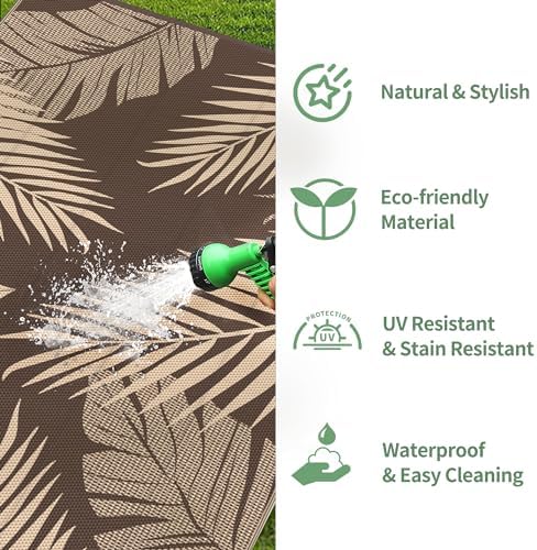 GENIMO Outdoor Rug, Waterproof Plastic Rugs - Image 6