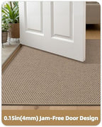 Color&Geometry Ultra-Thin Indoor Door Mat, Heather Dark Beige - Image 3