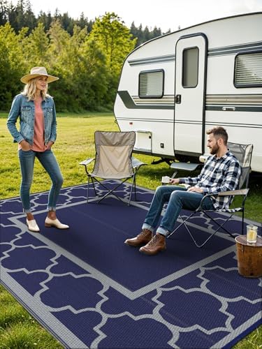 GENIMO Outdoor Rug, Waterproof Plastic Rugs - Image 2