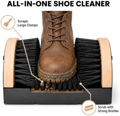 Cadillac Boot Scrubber Shoe Brush, Mountable Boot Cleaner - Image 3