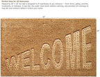 Gardenised Heavy Duty Coco Coir Doormat Non Slip PVC Baking Embossed Welcome - Image 3