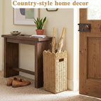 Scalloped Rattan Umbrella Stand - Image 2