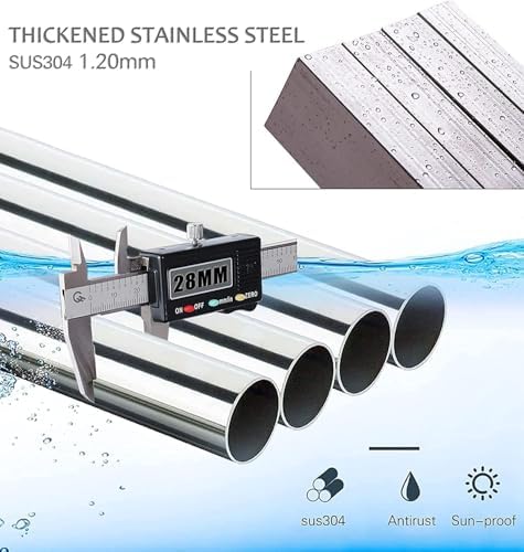 AUGMIRR Clothes Drying Racks Outdoor, 82 Inches Updated Version, Stainless - Image 6