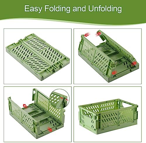 HUUSMOT 6-Pack Collapsible Small Plastic Storage Baskets, 5.9"x3.8"x2.2" - Image 4