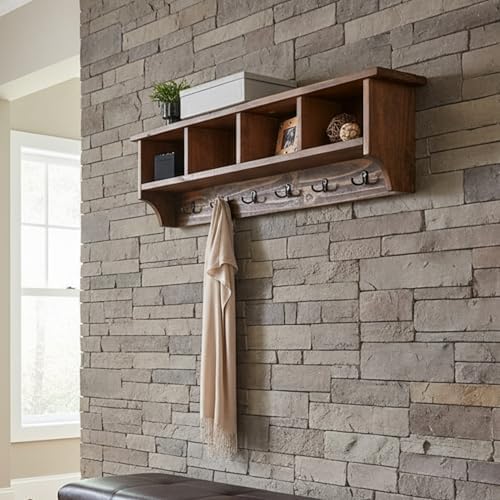 Pomona Solid Wood Entryway Coat Rack - Image 6