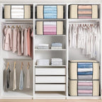90L Large Storage Bags, 10 Pack Clothes Storage Bins Closet Organizers - Image 5
