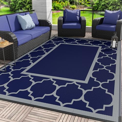 GENIMO Outdoor Rug, Waterproof Plastic Rugs by GENIMO