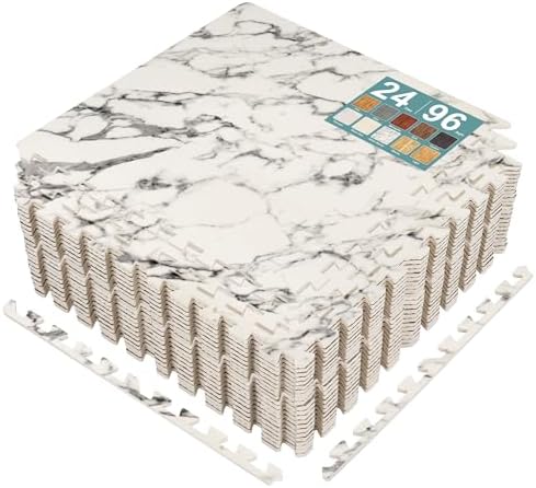 Sorbus Interlocking Wood Grain Foam Floor Tiles by Sorbus