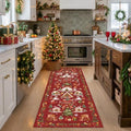 Christmas Runner Rug 2x5 for Hallway by HYHAOYUNLAI