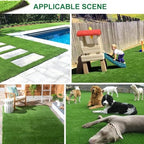 Artificial Grass Fake Grass Lawn Turf 12 ft x 65 ft, GL Realistic Synthetic Pet - Image 6